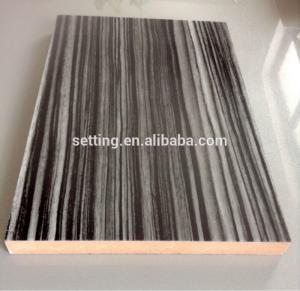 China Wood grain acrylic sheet faced mdf for furniture wholesale