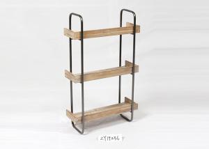 China Floating Rustic Small Metal And Wood Display Shelves wholesale