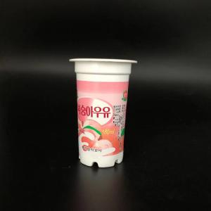 China 90mm Cover PP Disposable Yogurt Cups With Lids 320ml ODM wholesale