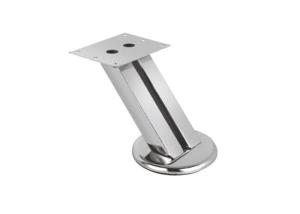 China metal furniture fittings Metal Sofa Legs square shape chrome plate wholesale