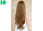 HuanFei Hair Synthetic Brown Wigs For Beautiful Women Long Wavy