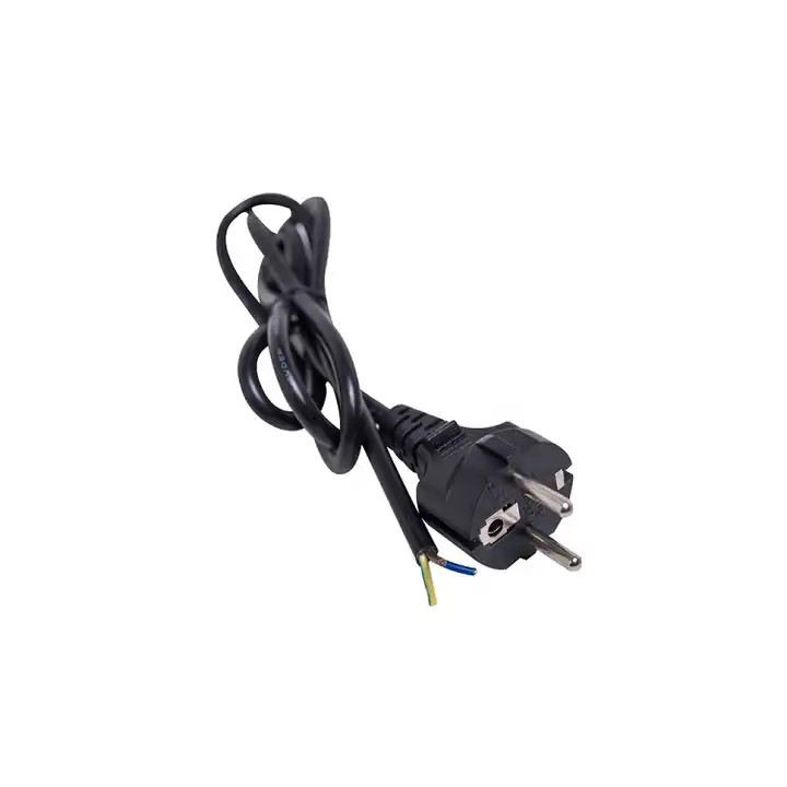 XianDa vde ac 2 pin british 16a 250v ac tv Flat EU Swiss euLaptop 90 Degree European extention dryer Power cable Cord