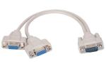 Beige Color Monitor Video Cable High Fidelity Transmission HDPE Insulation