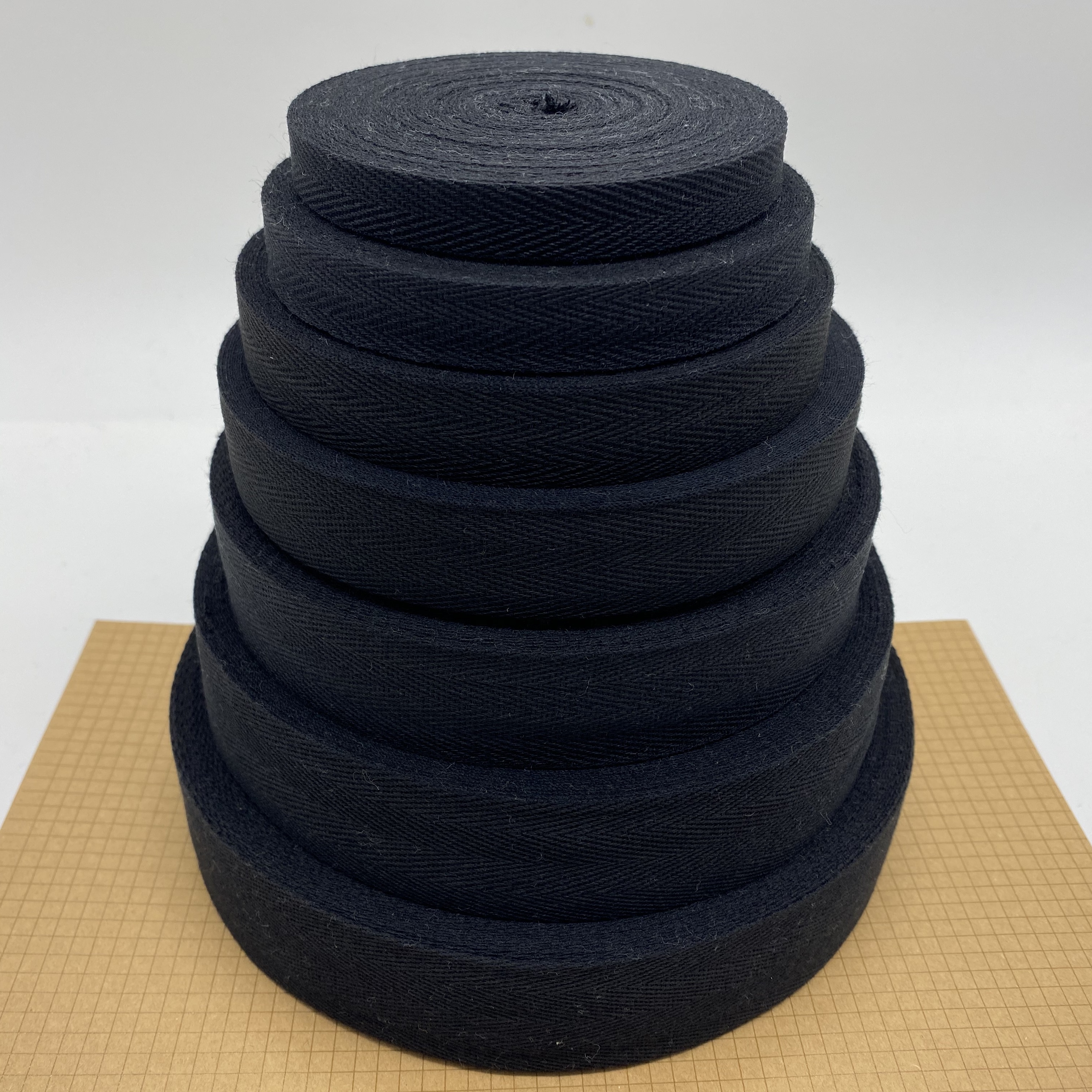 Custom width herringbone pattern thin cotton binding tape Cotton twill Webbing for clothing