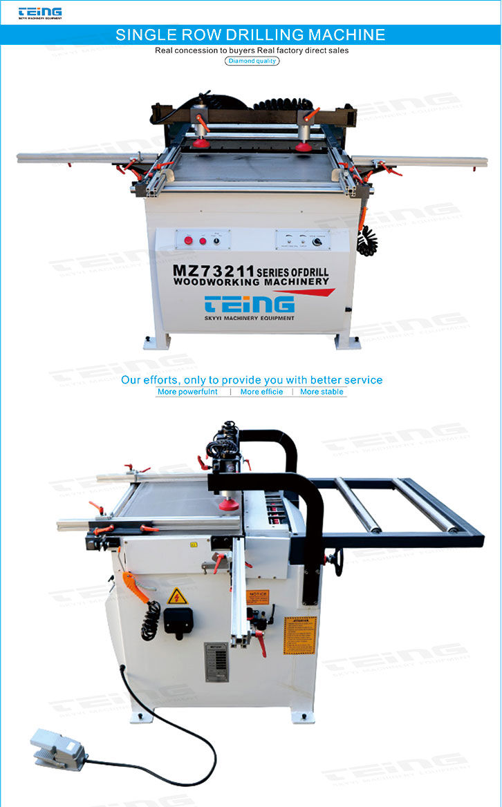 Woodworking Multi Spindle Drilling Machine Maximum 35mm Boring for Woodworking Needs