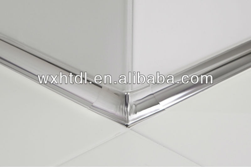 Brushed Stainless Steel Corner Trim Flat Finish 8mm 10mm
