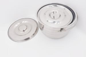 China 21cm 24cm Stainless Steel Cooking Pot For Travel Camping wholesale