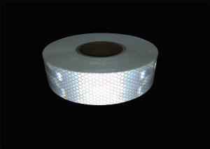 China Truck Car Reflective Conspicuity Tape , Clear Red Retro White Fluorescent Tape wholesale
