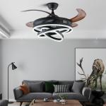 LED Fan Light Dining Room Living Room Bedroom LED with Electric Fan Light
