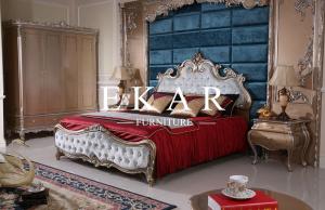 China Royal Bed Solid Wood Bedroom Furniture LS-A318A-1 wholesale
