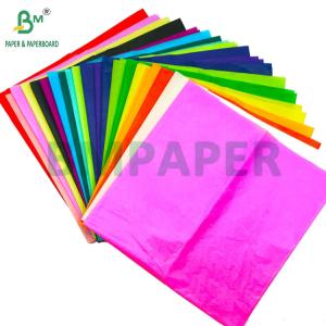 China 17gsm Colorful Tissue Wrapping Paper For Fruits Packing 50 x 70cm Lightweight wholesale