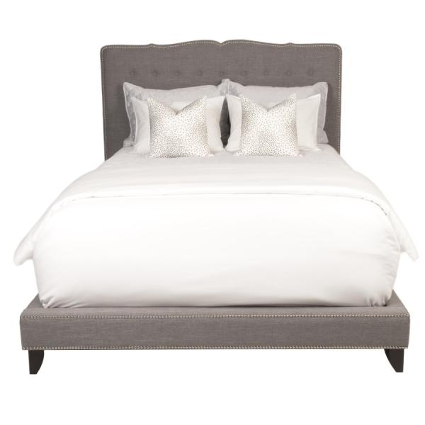 chesterfield high back designer french style antique king upholstered linen