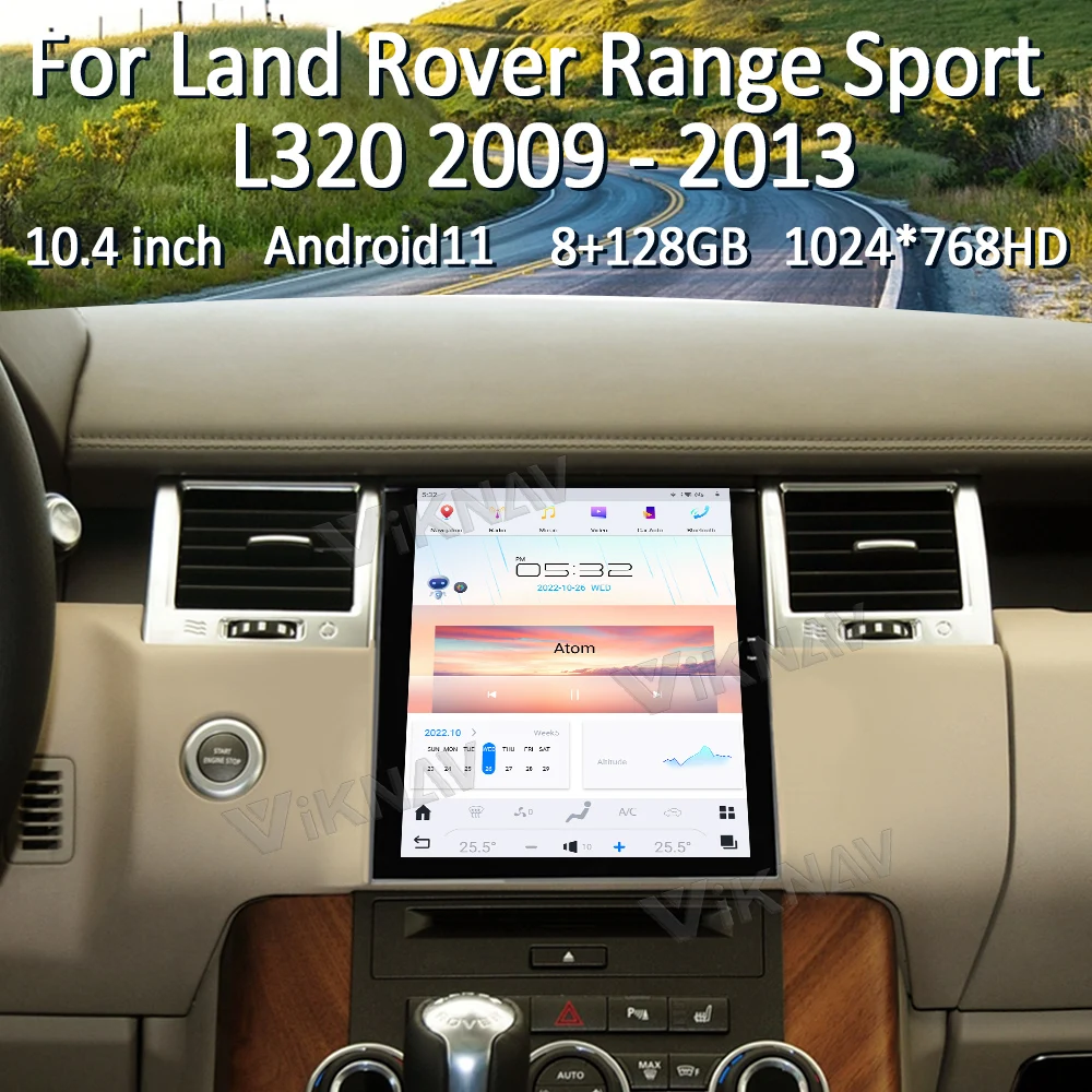 Android 11 Car Radio For Land Rover Range Sport L320 2009-2013 Carplay Head Unit GPS Navigation Stereo Receiver