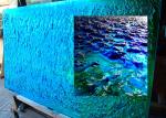Color Change Cast Dichroic Laminated Glass Solid Structure
