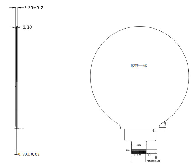 Auto Grade 4 Inch Capacitive Touch Round TFT LCD Display Mipi Interface 720x720 Dot
