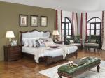 American Western design style Villa Bedroom furniture Fabric Headboard Screen