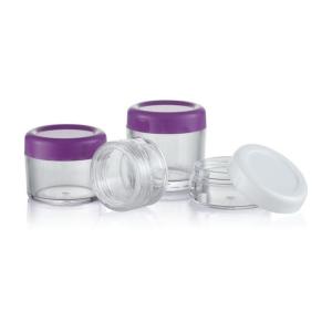 China Stamping Printing Handling 20ml Clear Plastic Acrylic Cosmetic Cream Jar Packaging wholesale
