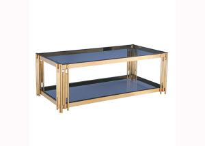 China Tempered Glass Top 45cm 24KGS Rectangular Modern Coffee Table wholesale