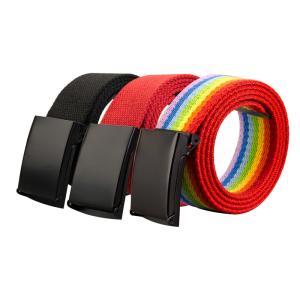 China Unisex Military Nylon Canvas Belt 130cm Military Web Belt wholesale