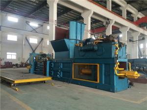 China Hydraulic Drive Fully Automatic Horizontal Baler 55 Kw High Production Rate wholesale