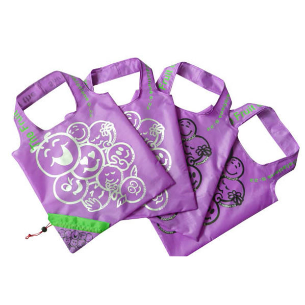 Customized high quality recycle polyester fold bag for promotion, reusable shopping bags, business gift