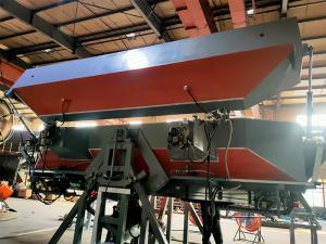 China Electric Rock And Roll Rotomoulding Machine Hot Air Circulation wholesale