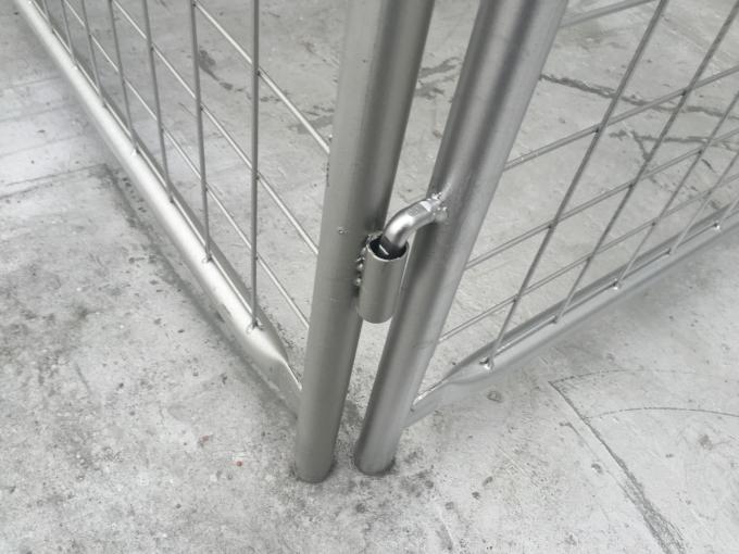 Pre Galvanized Wire Storage Cages With Lids , Height 1500mm / 1600mm