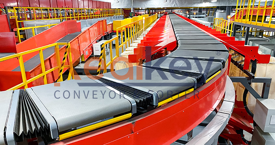 Advanced Technology Linear Cross Belt Sorter Efficient Sorting Cartons Clothing Books