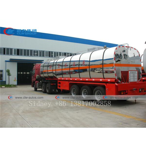 60cbm Aluminum Alloy Chemical Saline Solution Tanker Semi Trailer