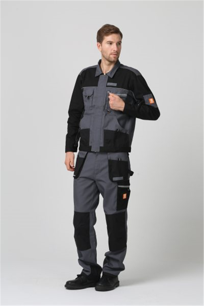 Concealed Front YKK Zip Multi Pocket Work Jacket With Flap