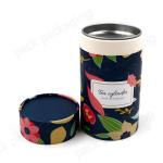 Luxury Cardboard 1200g 2mm Round Gift Boxes For Power Tea Coffee