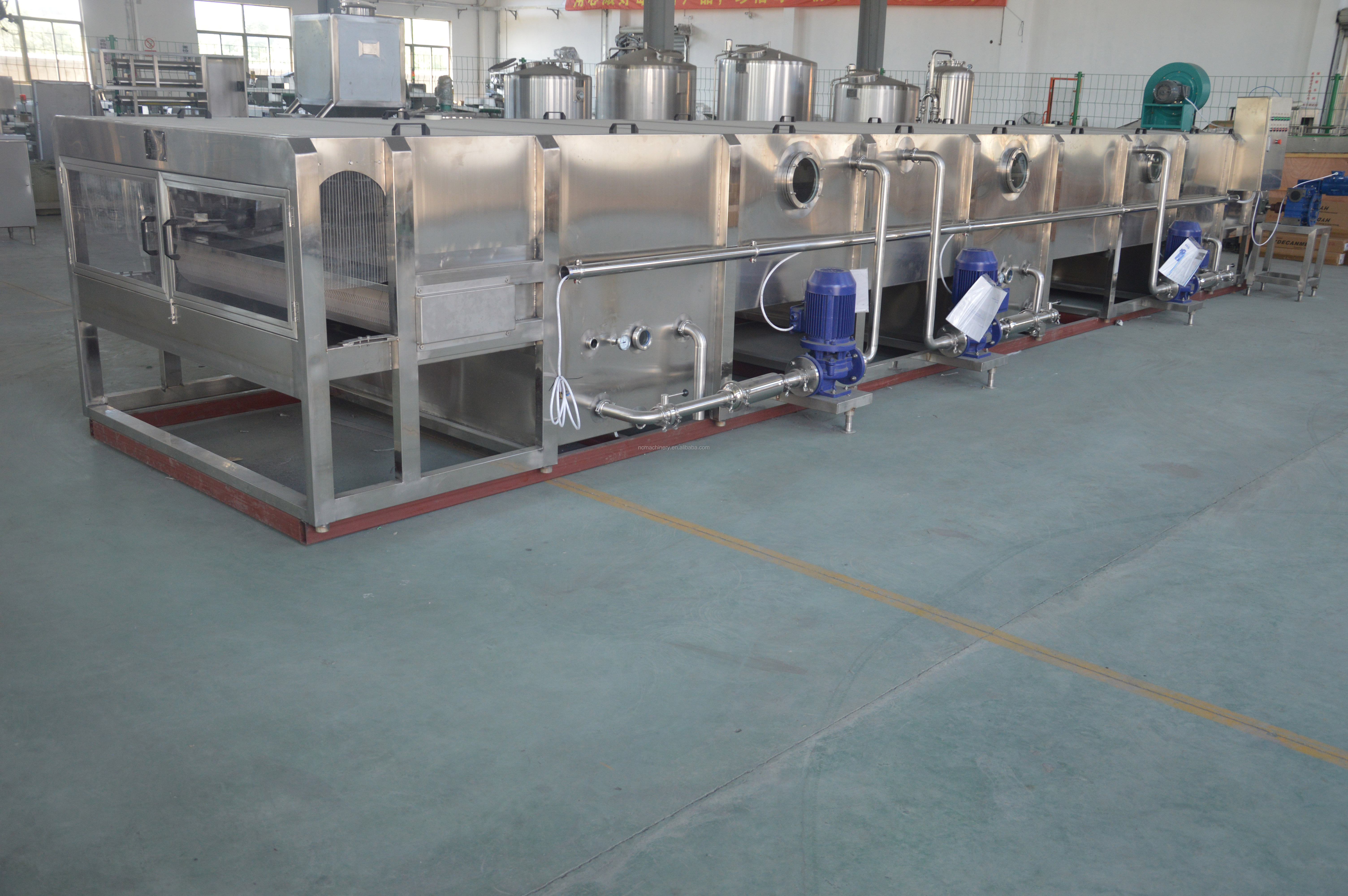 Fully Automatic 17200 KG Full Set Brewery Beer Whisky Wine Filling Line with Capacity