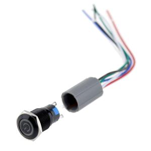 China Flat Round Head CE SS Illuminated Anti Vandal Switch wholesale