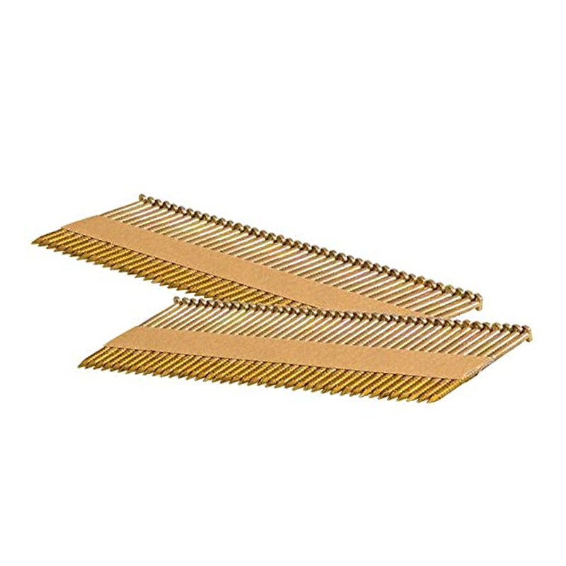 34 Degree Paper Tape Collated Framing Nails 75mm Electro Galvanised 3.1mm Diameter