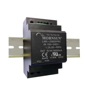 China 60W Industrial AC DC Din Rail Power Supply Black IEC62368 TS35X15 Mountable wholesale