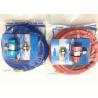 Red and Blue Color r134a refrigerant hose with Brass Fittings and Charge couplers for sale