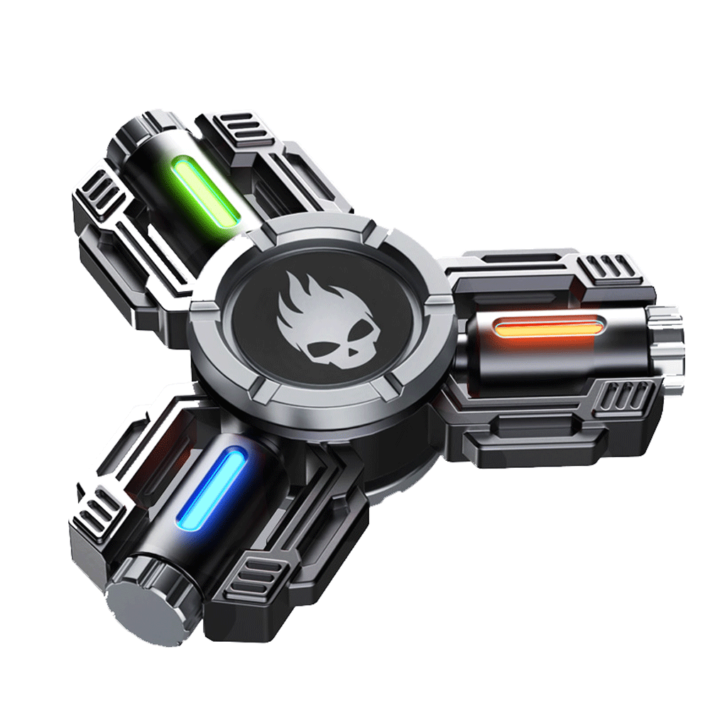 Unisex Shadow Silver Fidget Spinners Metal Fidget Toys for Kids and Adults