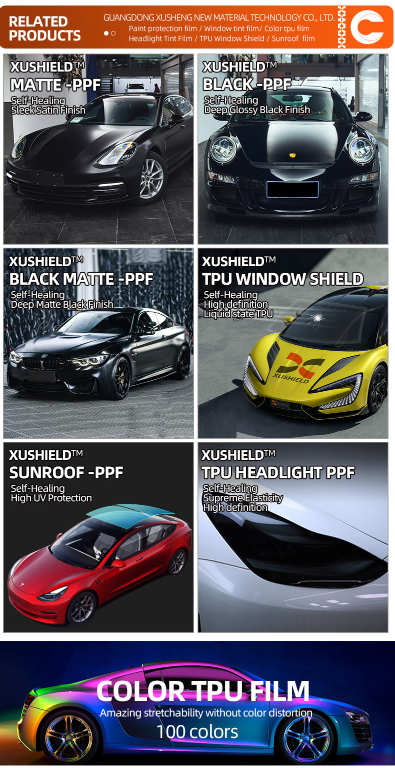 Liquid State Protective Tpu Sunroof PPF Safe Driving Anti- Scratch For Car Glass TPU Windshield Protection Films
