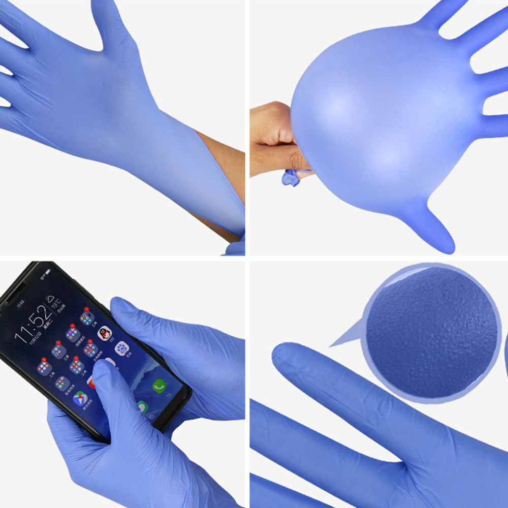 OTG USA FDA 510K Disposable Blue Nitrile Gloves Powder Free for Medical Use