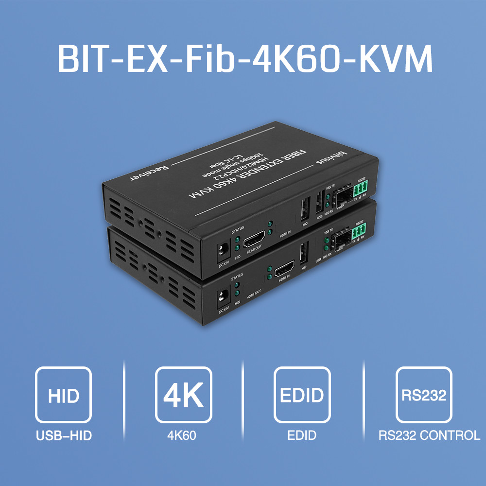 High Definition IR RS232 Signal HDMI Audio Extender 10km 4k HDMI USB KVM Extender