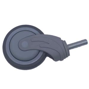 China 5 Inch TPR Thread Stem Tread Casters Medical Bed Caster Wheels wholesale