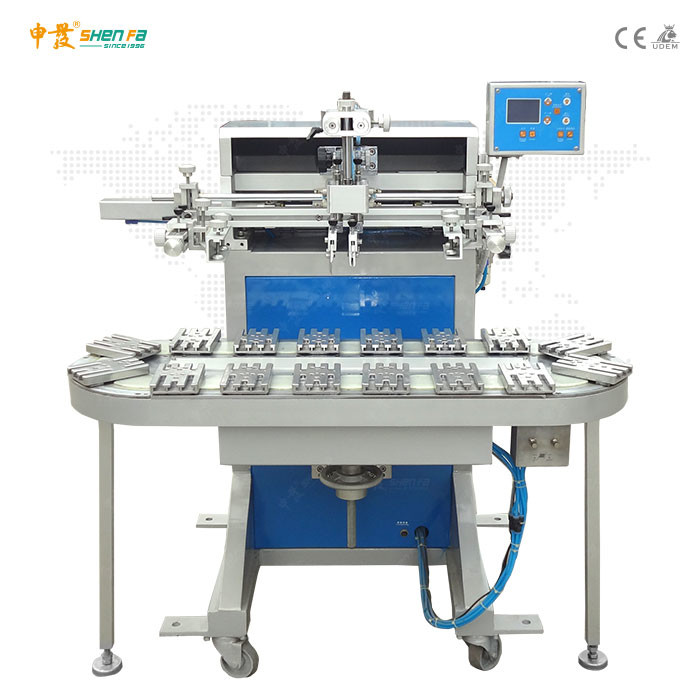 5 Bars AC220V 50Hz Semi Automatic Screen Printer With Conveyor