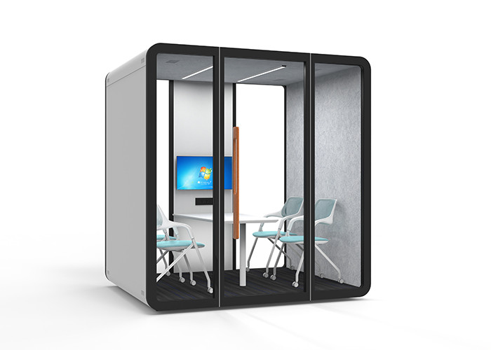 Large Size Meeting Room Pods Soundproof Booth For 2 - 4 Person