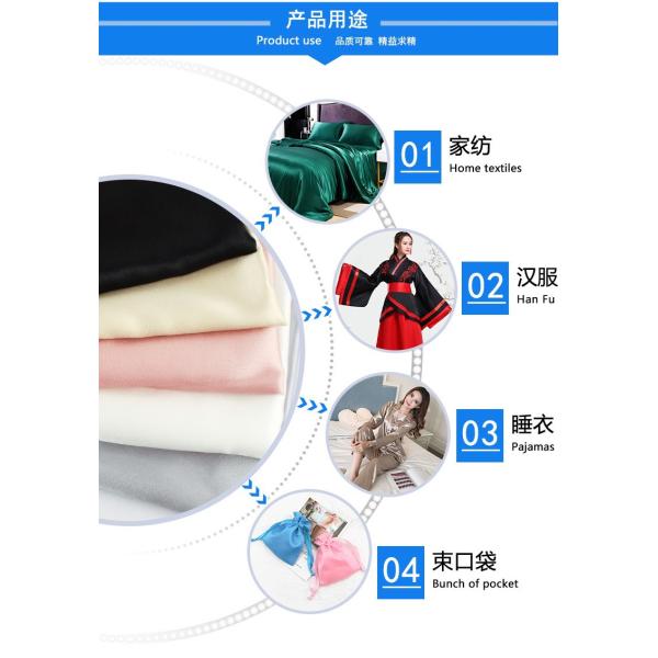 Customized Elastic Light 95 Polyester 5 Spandex 100G Digital Print Silky Satin Silk Fabric for Women's Clothing Dresses Curtain