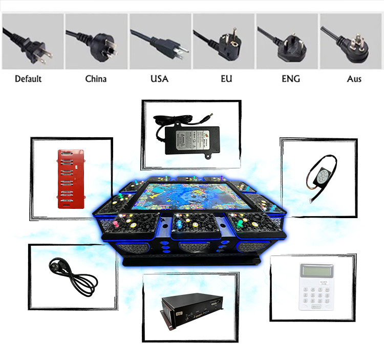 110v Video Fish Game Machine Table Cabinet Amusement Game Center
