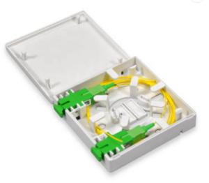China SC Fiber Optic Distribution Box , 2 Port Fiber Termination Box Wall Mount wholesale