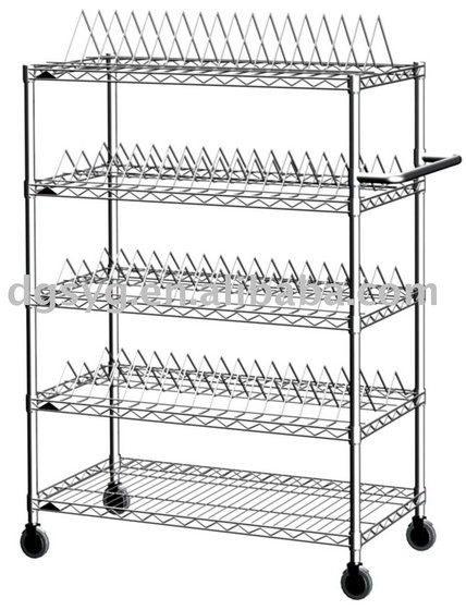 Carbon Steel Stainless Steel ESD Wire Storage Shelves Antistatic PCB Board Storage Wire Shelf