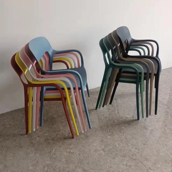 High-quality factory pp plastic chair coffee shop tableware set, customized