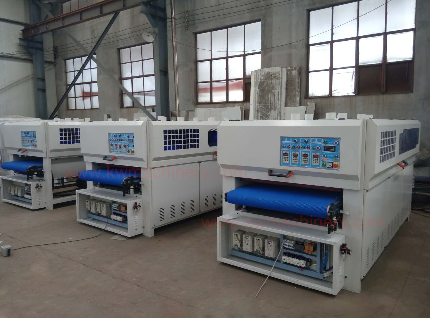 KC1000-2YP-4R 18 discs sanding brush 4 long sanding roller sanding machine