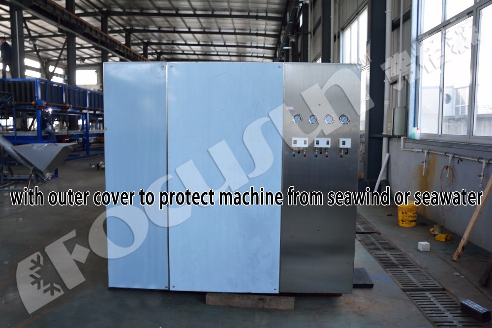 Water Cooling Seafood Cooling Seawater Flake Ice Maker Machine in Harsh Environments